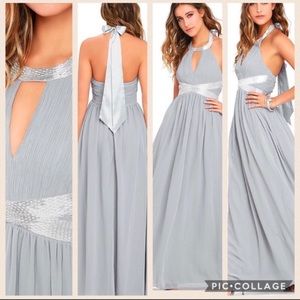 Lulu’s grey formal dress